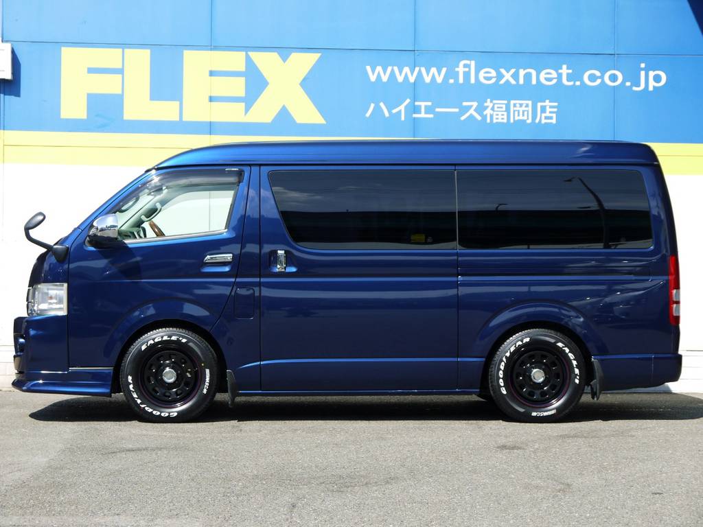 ５０ミリローダウン施工済み！車高公認取得済みですので継続車検も安心です。高さ変更も可能ですのでお気軽にご相談下さい。