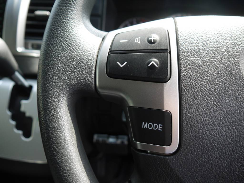 新車時メーカーオプションのステアリングスイッチも完備！