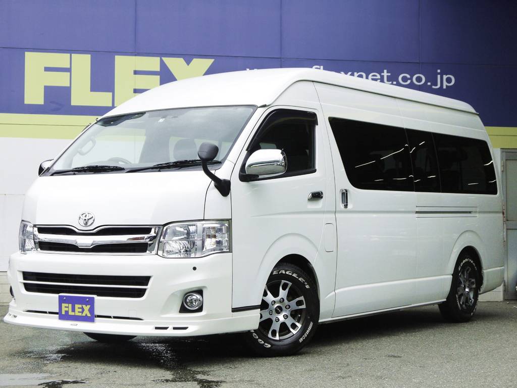 Ｈ２３年式ハイエースＷグランドキャビン２７００Ｇ２ＷＤ！人気の３型パール！新車時ＯＰ多数完備！低走行！車検もタップリ残ってます！