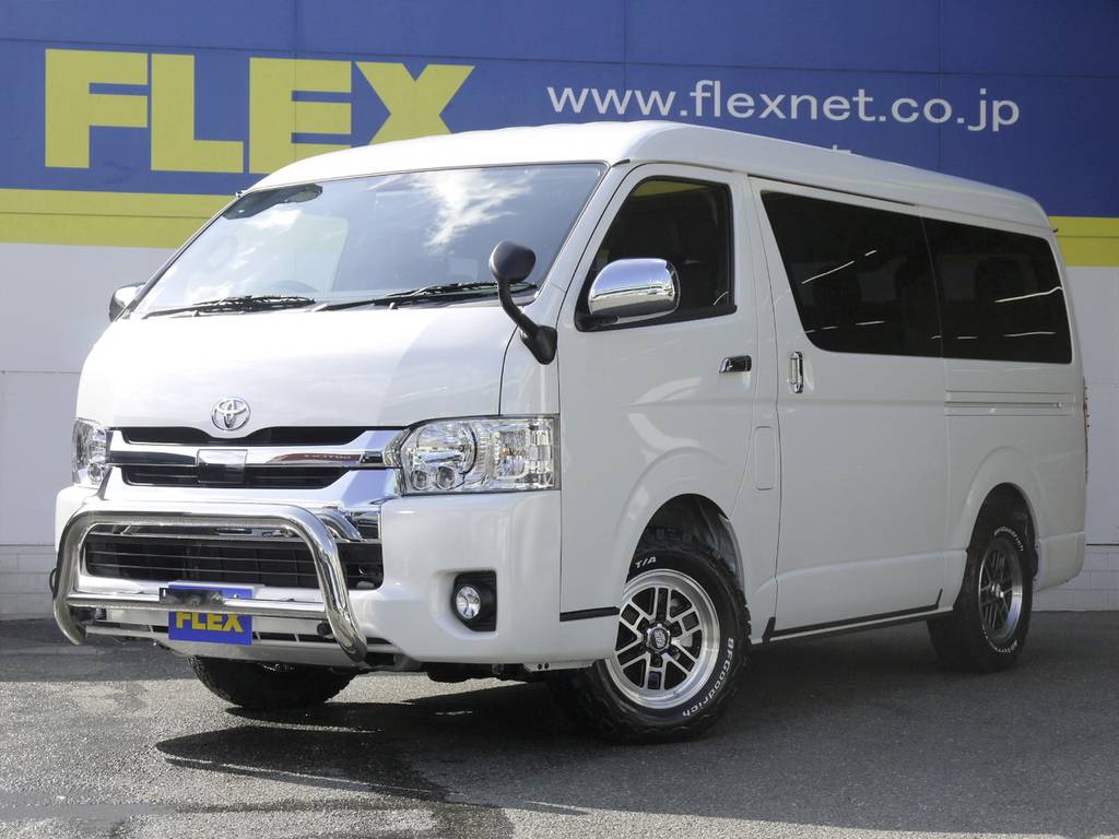 未登録新車ハイエースワゴンＧＬ２．７Ｇ４ＷＤ！人気の室内架装車【ＦＬＥＸアレンジＲ１】完成！