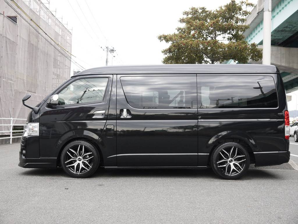 ５０ミリローダウン施工済み！車高公認取得致しますので継続車検も安心です。車高変更も可能ですのでお気軽にご相談下さい。