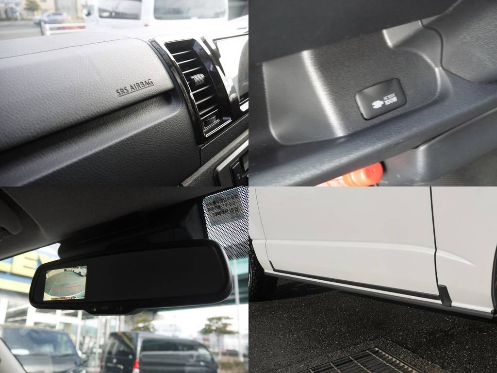 新車時メーカーオプションも多数完備！両側パワースライドドア・バックカメラ内臓自動防眩ミラー・ＳＲＳエアバッグ・ＡＣ１００Ｖ電源