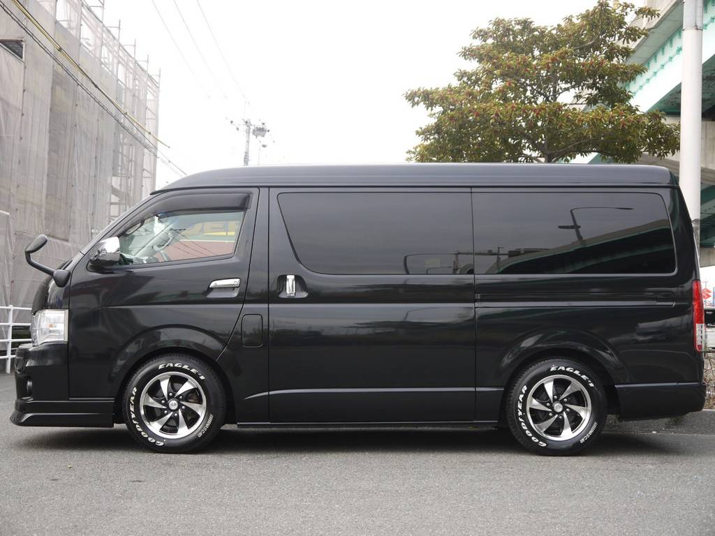 ５０ミリローダウン施工済み！車高公認取得致しますので継続車検も安心です。高さ変更も可能ですのでお気軽にご相談下さい。