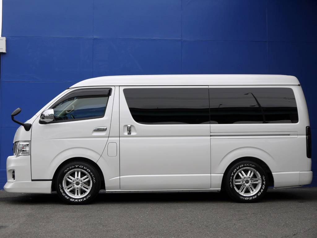 ５０ミリローダウン施工済み！車高公認取得致しますので継続車検も安心です。車高変更も可能ですのでお気軽にご相談下さい。