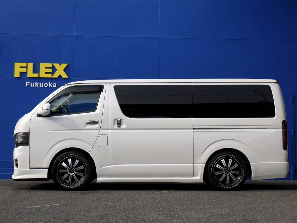 ５０ミリローダウン施工済み！車高公認取得致しますので継続車検も安心です。高さ変更も可能ですのでお気軽にご相談下さい。