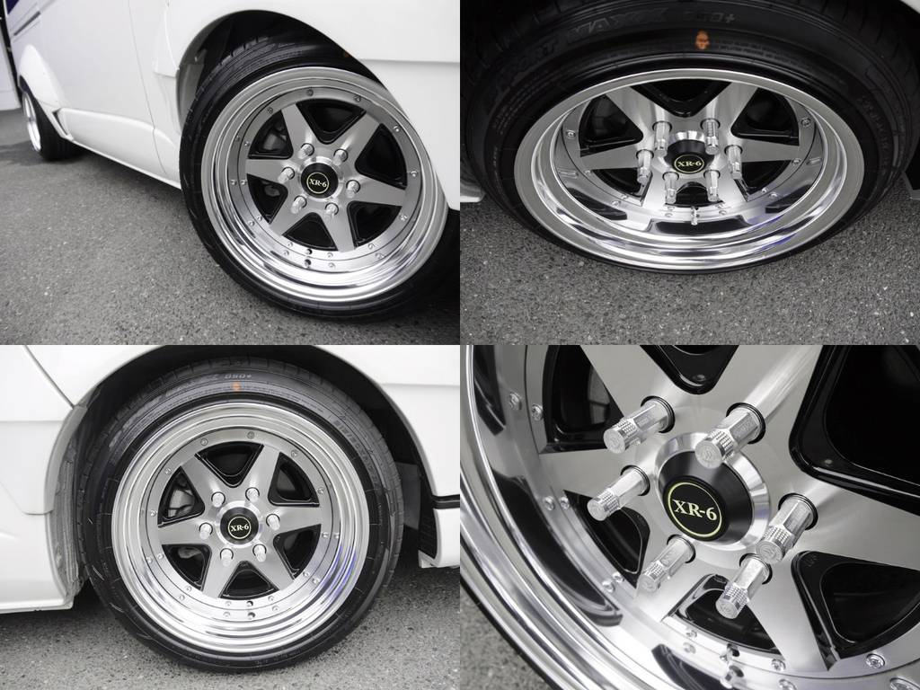 ファブレス【バローネＸＲ６】１７ｉｎｃｈＡＷ！２ピース深リムで迫力のあるエクステリアを演出。