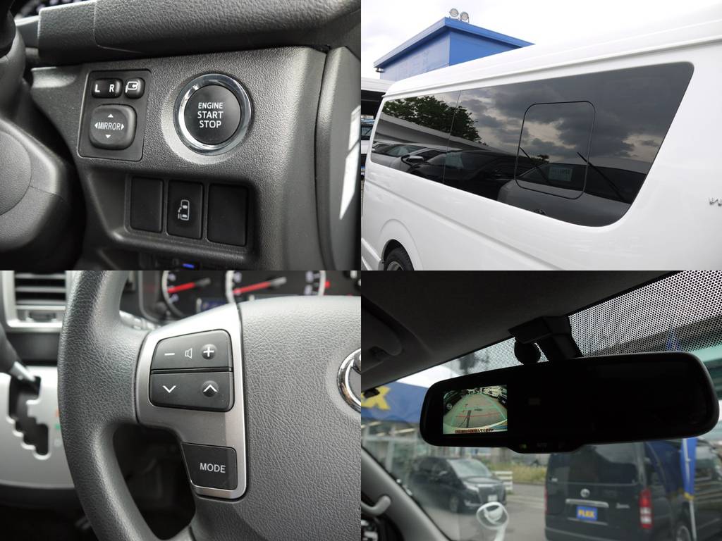 新車時メーカーオプションも多数完備！ＬＥＤヘッドライト・パワースライドドア・プッシュスタート＆スマートエントリー・ステアリングスイッチ！
