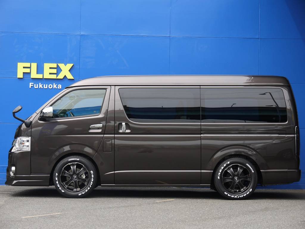 ５０ミリローダウン施工！車高公認取得致しますので継続車検も安心です！高さ変更も可能ですのでお気軽にご相談下さい。