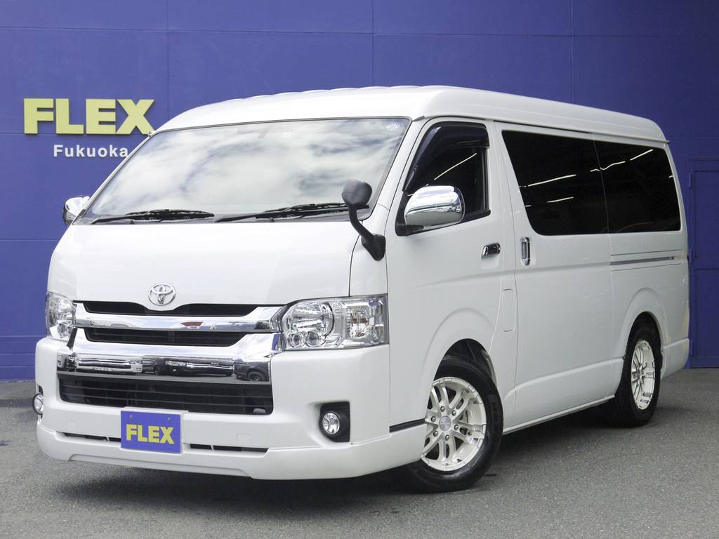 Ｈ２７年式ハイエースワゴンＧＬ２．７Ｇ２ＷＤ【グルニエ９ベッドＰＫＧ】走行１５千キロ！買取直販ワンオーナー車！