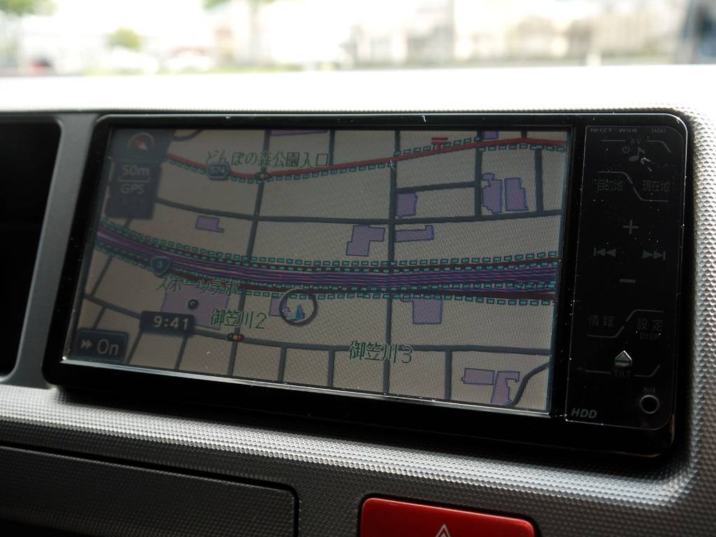 純正ＨＤＤ地デジナビ【ＮＨＺＴ－Ｗ５８】走行中のＴＶ閲覧も可能です！