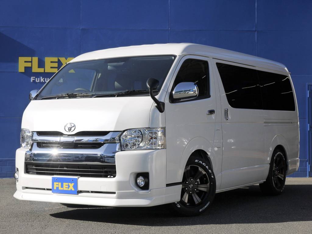 未登録新車ハイエースワゴンＧＬ２．７Ｇ２ＷＤ！人気の室内架装車【ＦＬＥＸアレンジＲ１】完成！