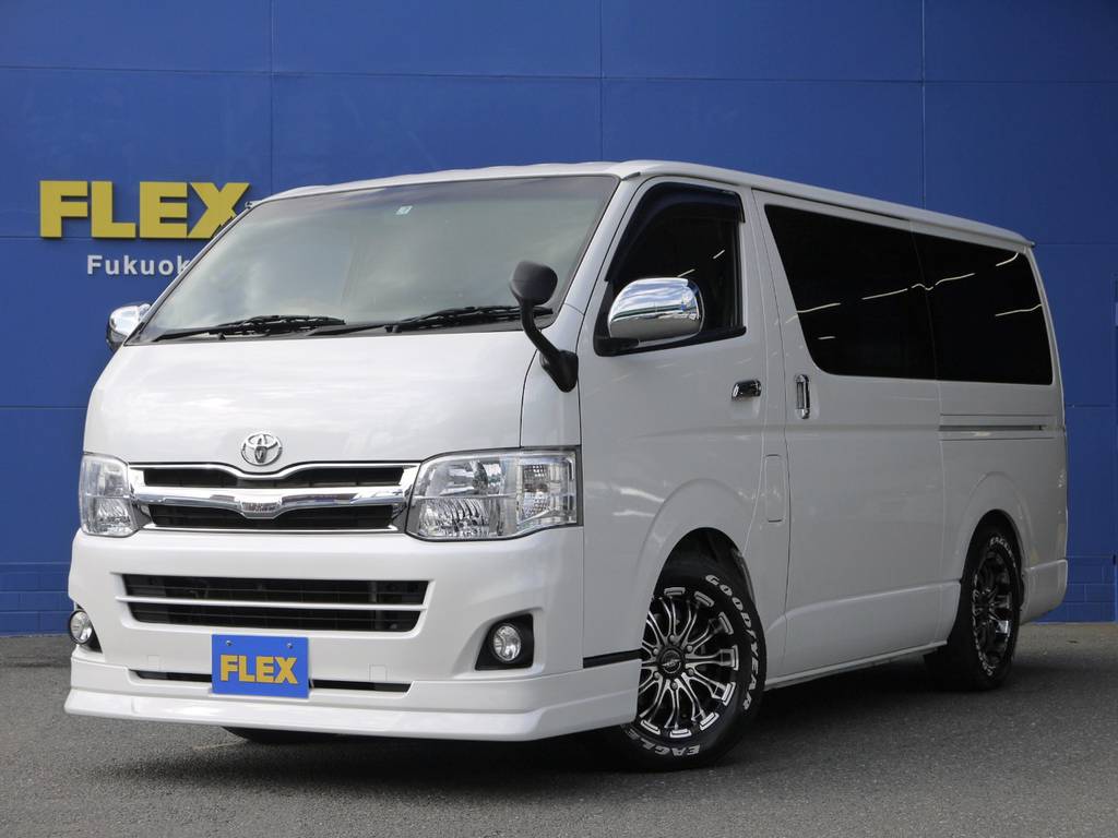 Ｈ２５年式ハイエースＳＧＬ３．０ＤＴ２ＷＤ！カスタム済みロープライス車！お仕事にもレジャーにも！