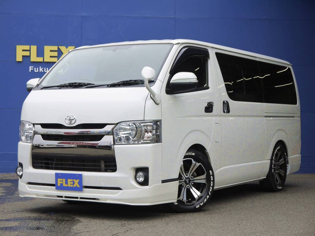 Ｈ２８年式ハイエースＤＡＲＫＰＲＩＭＥ２．０Ｇ２ＷＤ！新車時当店製作ワンオーナー車！