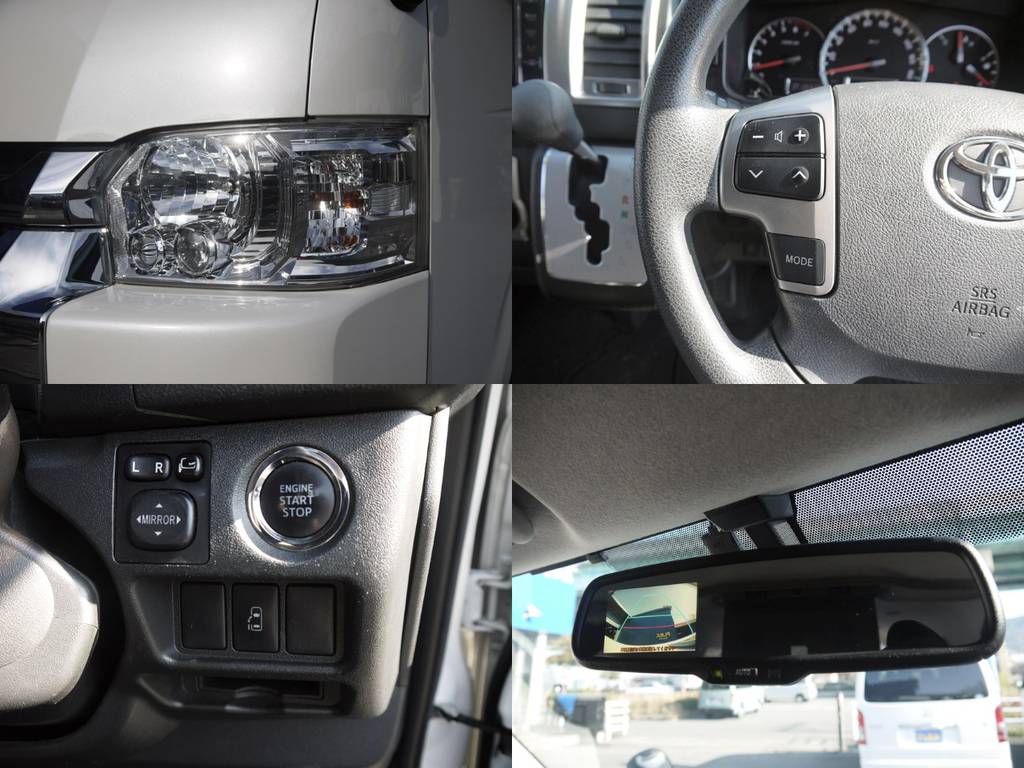 新車時メーカーオプションも多数完備！ＬＥＤヘッドライト・パワースライドドア・バックカメラ内臓自動防眩ミラー・プッシュスタート＆スマートエントリー・ステアリングスイッチ！