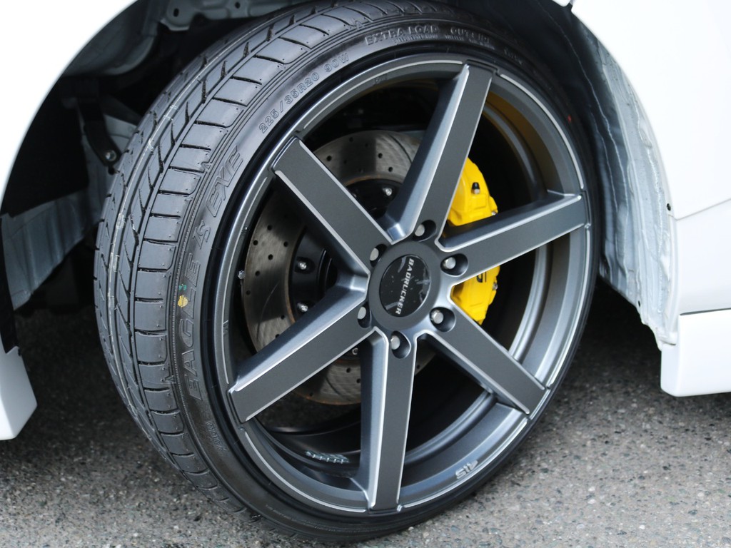 ４１５ＣＯＢＲＡ BADRUCKER SD-6 DTMX・４１５ＣＯＢＲＡ ブレーキシステム Φ355 対向6pot フロントKIT イエロー