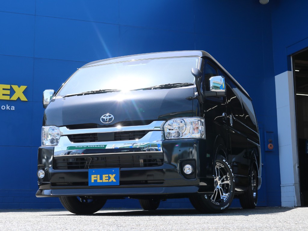 フロントにはＦＬＥＸデルフィーノラインフロントリップを装着！　フェイス回りが引き締まって見えます。