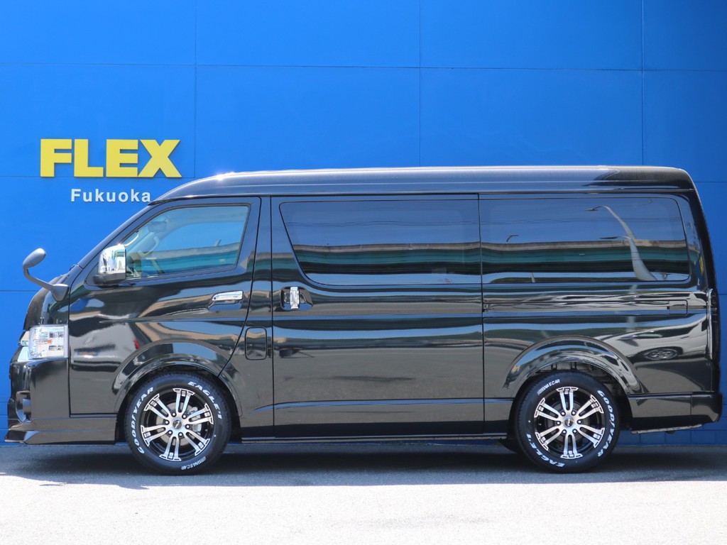 １．５インチローダウン施工済み！　車高公認取得致しますので継続車検の際も安心です。更なる車高調整や、純正戻しなどもお気兼ねなくお申し付けください。