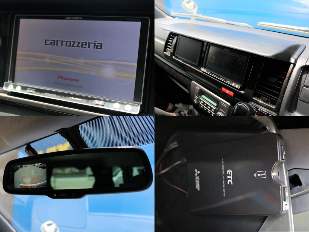 メーカーオプションのバックカメラ付自動防眩ミラーも完備・カロッツェリア・ＥＴＣも搭載！