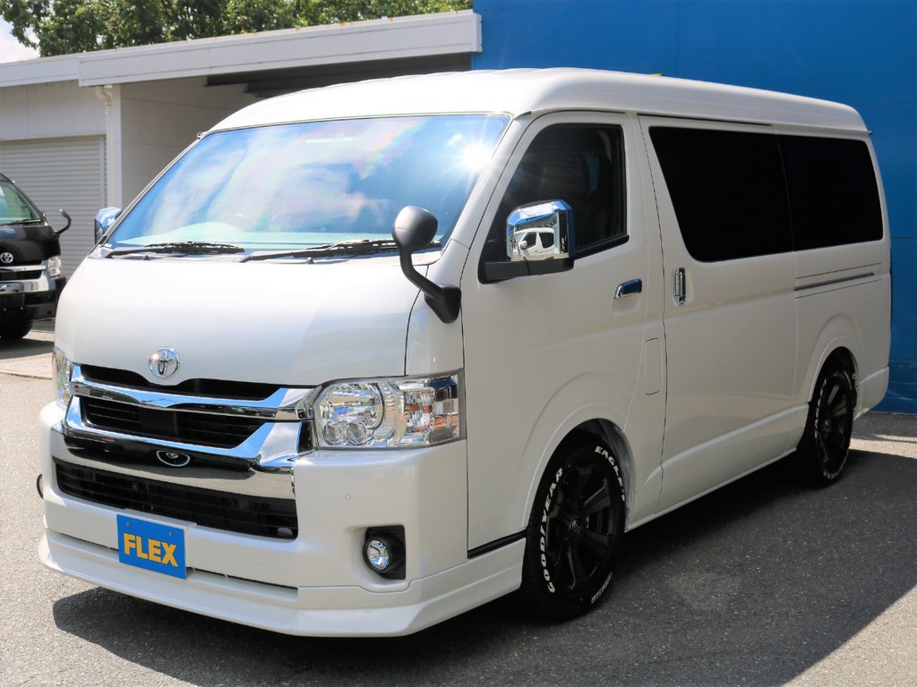 オリジナルシートアレンジ【FLEX　Ver1】ベッド・床パネル・テーブル完備！ハイエースワゴンGL　２．７G　２WD　TSSP搭載！