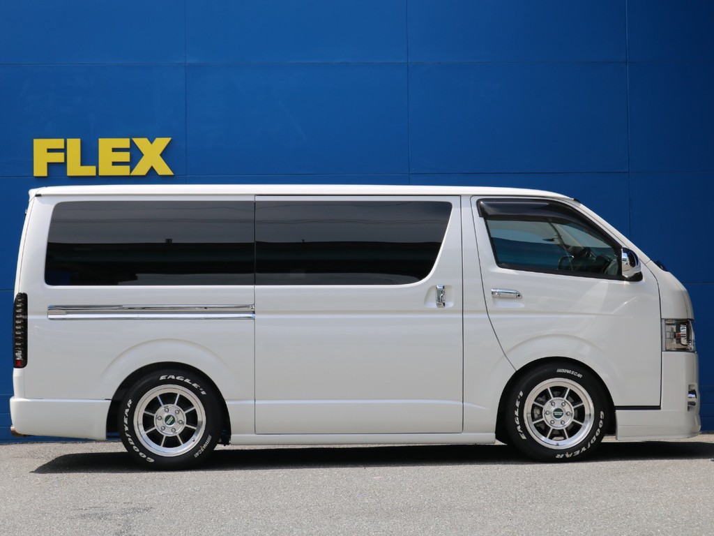 ２．５インチローダウン施工済み！　車高公認取得致しますので継続車検の際も安心です。更なる車高調整や、純正戻しなどもお気兼ねなくお申し付けください。