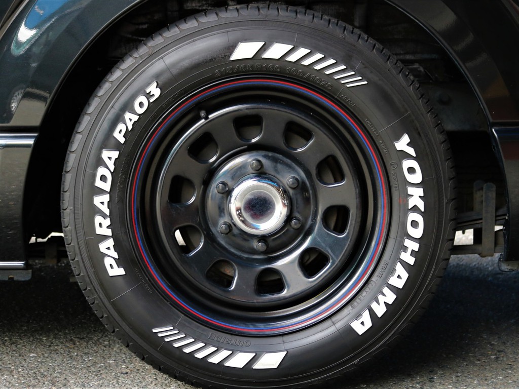 足回りにはデイトナディスクブラック１６inch AW＆YOKOHAMAパラダホワイトレタータイヤをインストール☆