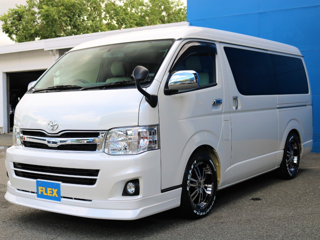 Ｈ２４年式　ハイエースワゴンGL　２．７G　４WD　パワースライド・HIDヘッドライト・バックカメラ内蔵自動防眩ミラー等の新車時メーカーオプションも充実。