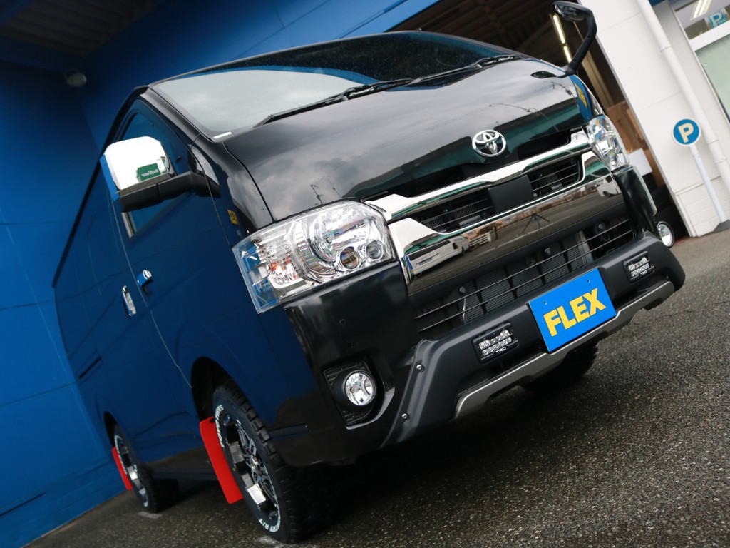 ＤＡＲＫＰＲＩＭＥⅡ2.8ＤＴ４ＷＤ【オフロードＰＫＧ】TRDバンパーガード＆マッドフラップ・FDX１６AW他豊富なカスタム車輌★