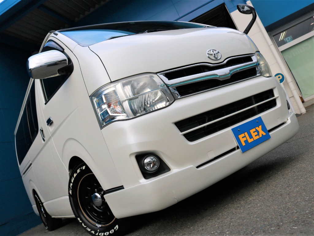 ☆H23年式ハイエースSGL２．０G2WD☆マジカルエースキット搭載５ナンバー８人乗り乗用登録車！カスタムも充実！