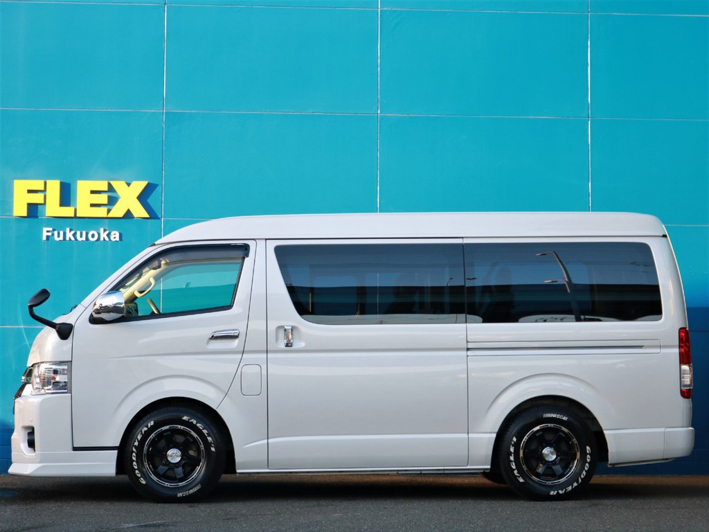２インチローダウン施工済み！　車高公認取得致しますので継続車検の際も安心です。更なる車高調整や、純正戻しなどもお気兼ねなくお申し付けください。