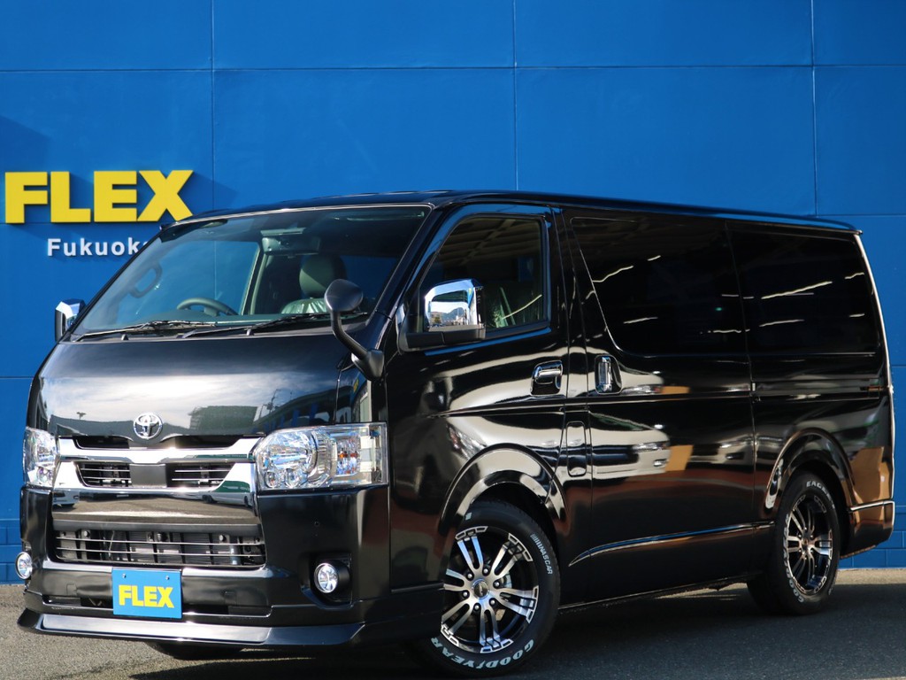 ☆未登録新車☆　ハイエースV２．８ディーゼル２ＷＤをＦＬＥＸオリジナルアイテム中心にカスタムコンプリート！　全国納車＆即納ＯＫ！　ご来店はハイエース専門店のFLEX福岡店まで！