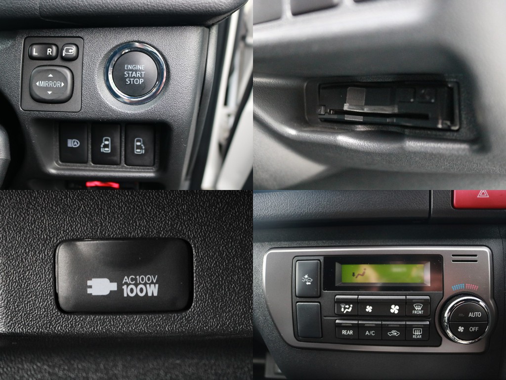新車時メーカーオプションのＡＣ１００Ｖアクセサリーコネクタも完備！ハイウェイドライブの必需品ETCも完備！　勿論、直ぐに仕様出来るようにセットアップしてからお出し致します。