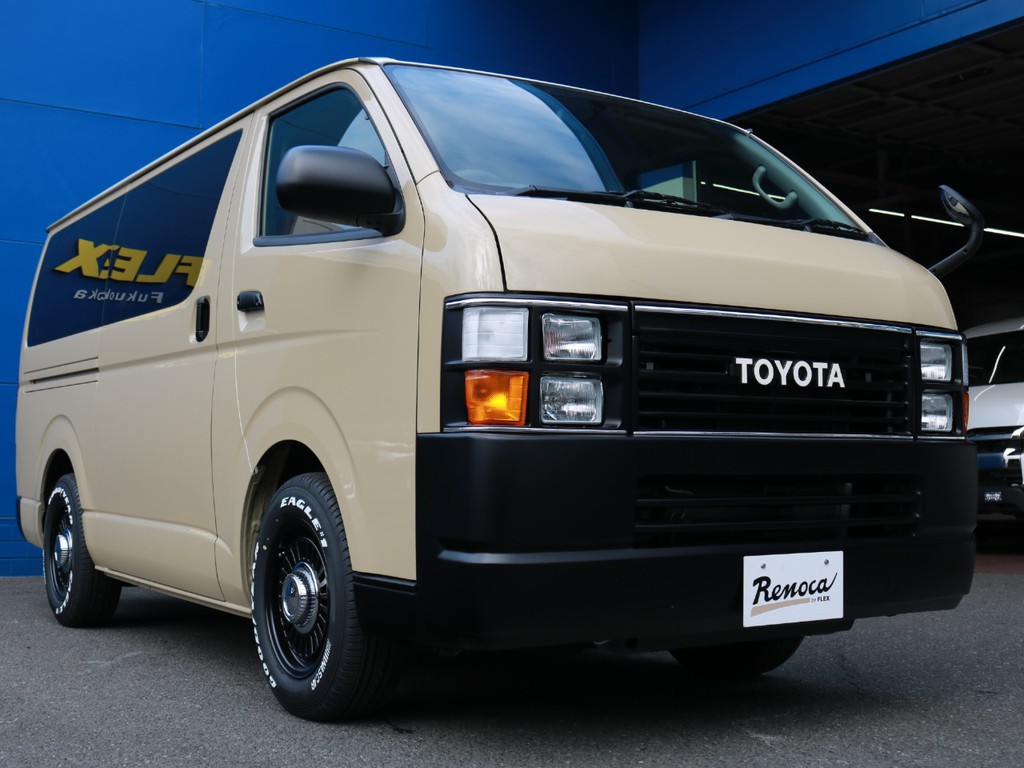 ハイエースの事なら専門店のＦＬＥＸハイエース福岡店へ！　新車中古車販売は勿論、経費が使えるリースやローンを使った販売など新たなハイエースライフを始めるお手伝いを致します！