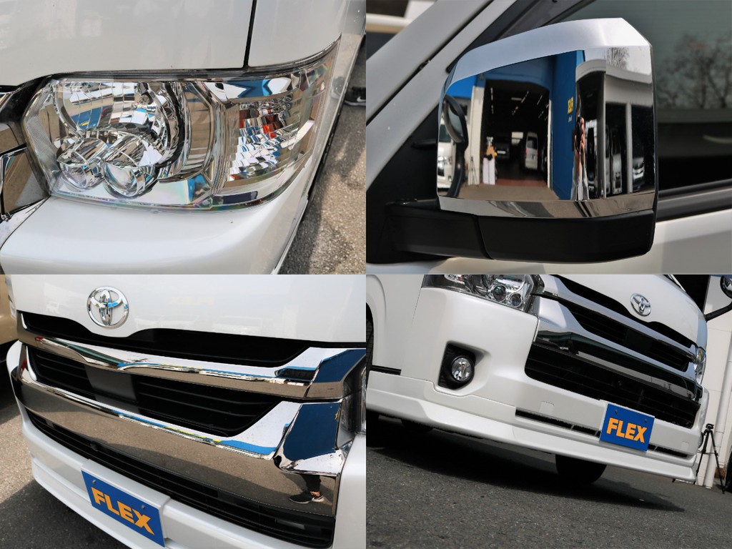 メーカーオプションのLEDヘッドライトを完備！　夜道を明るく照らしてくれます。