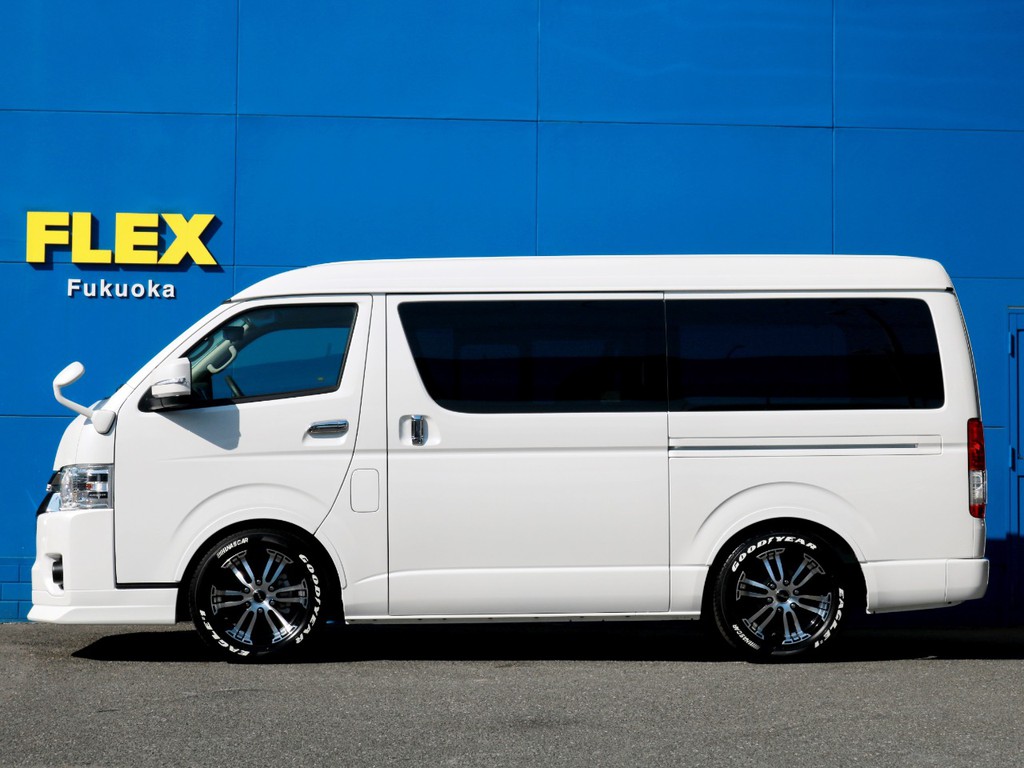 1.5インチローダウン施工済み！　日々の乗り降りが少し楽になる他、高さ制限のある場所への乗り入れが楽になります。車高公認取得するので継続車検の際も安心です。