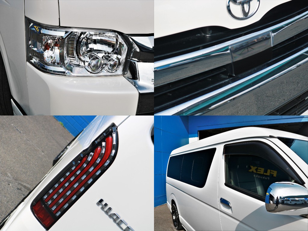 メーカーオプションのLEDヘッドライトを完備！　夜道を明るく照らしてくれます。その他メーカーオプションも充実！