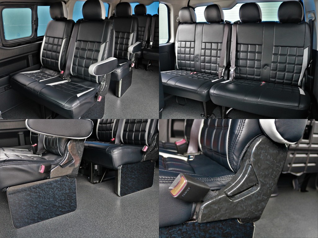 床パネル施工されているので、掃除も楽々！又、10人乗りワゴンなのでプライベートや送迎でもご活用頂けます！