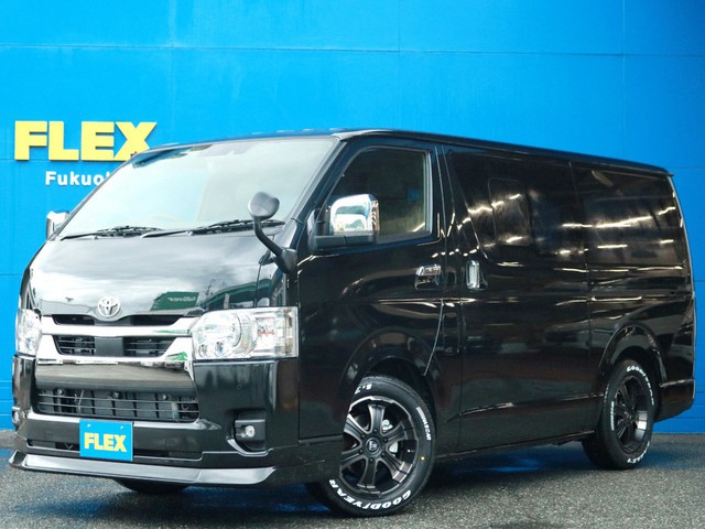 ☆最新型　未登録新車☆　ハイエース標準ボディディーゼル２WDダークプライムⅡをFLEXライトカスタム！お求め易い価格でご提供！　新車オーダー待ちが続く今！　この車両は最短2週間で納車可能です！