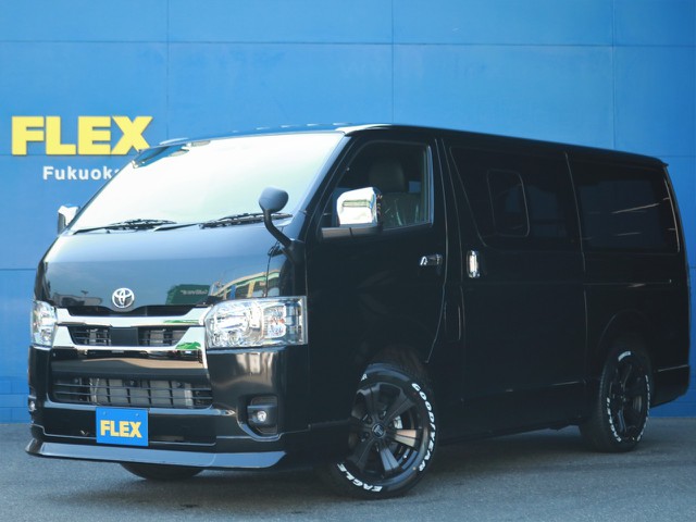 ☆最新型　未登録新車☆　ハイエース標準ボディディーゼル２WDダークプライムⅡをFLEXライトカスタム！お求め易い価格でご提供！　新車オーダー待ちが続く今！　この車両は最短2週間で納車可能です！