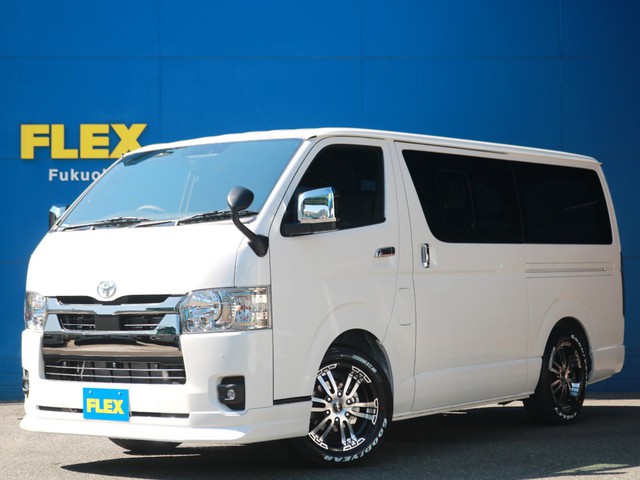 ☆最新型　未登録新車☆　ハイエース標準ボディディーゼル２WDダークプライムⅡをFLEXライトカスタム！お求め易い価格でご提供！　新車オーダー待ちが続く今！　この車両は最短2週間で納車可能です！