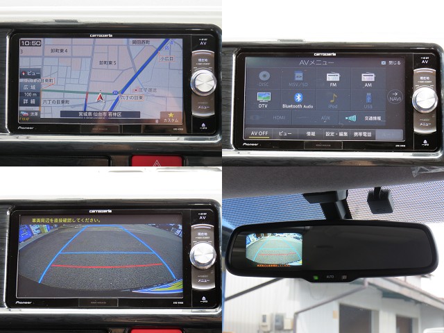 カロッツェリアフルセグＳＤナビＲＷ８００♪　バックモニター内臓自動防眩ミラー♪