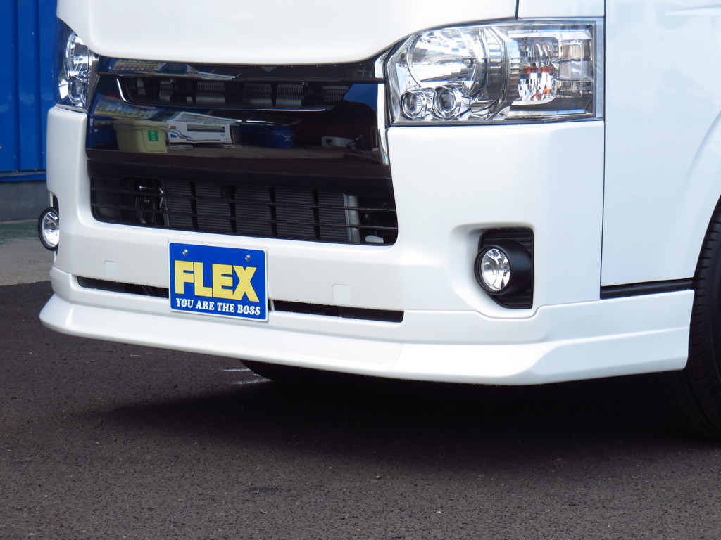 ＦＬＥＸオリジナルパーツのＤｅｌｆｉｎｏ　Ｌｉｎｅフロントリップ装着！モデリスタと同じＰＰ製です♪