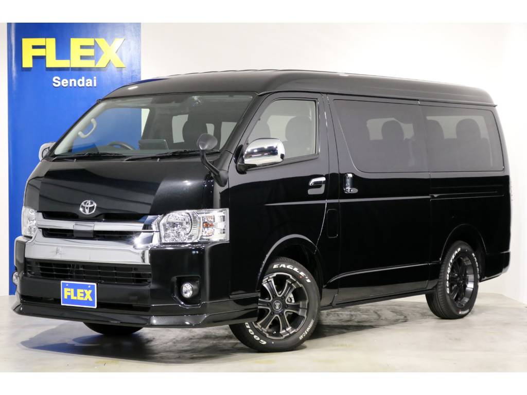 ハイエース仙台店試乗車！新型トヨタ・セーフティ・センス搭載のハイエースワゴン１０人乗りです！オリジナルシートアレンジＶｅｒ．１内装架装！