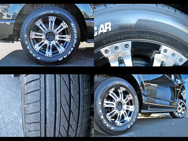 クエルボ８　１６インチアルミホイール＆ＧＯＯＤＹＥＡＲナスカータイヤ装備！！（加重指数対応）