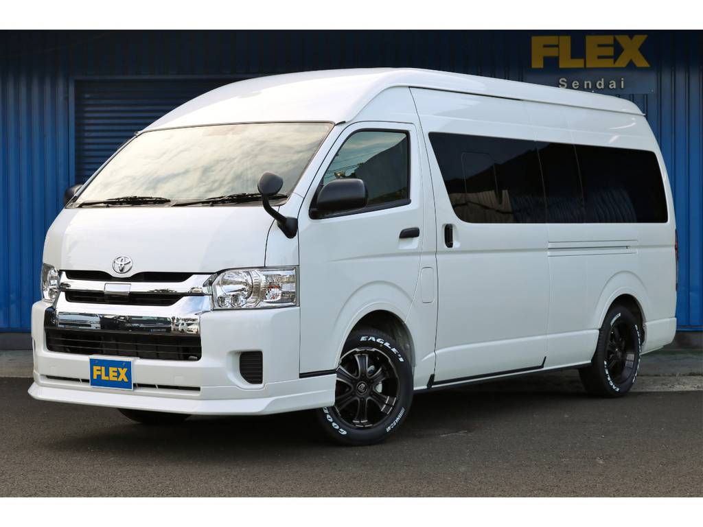 特設パールホワイト　新車　ハイエースバン　ＤＸ－ＧＬパッケージ　４ＷＤ　２．８クリーンディーゼルターボ　寒冷地仕様