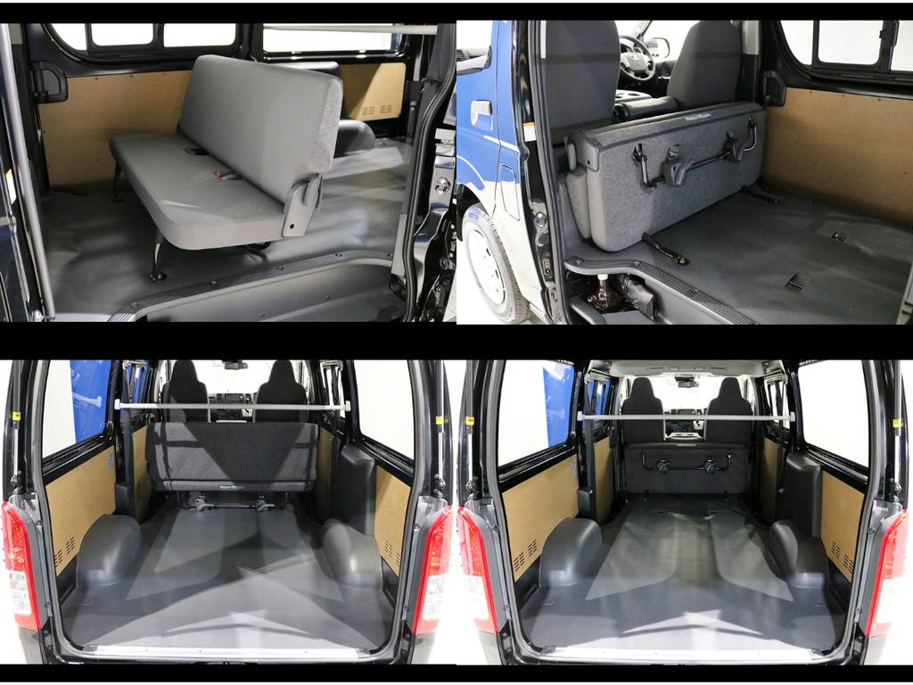 セカンドシートは簡単に折り畳み可能です！ この荷室の広さは魅力です！