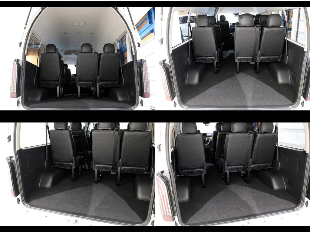 １０人乗車でも荷物がタップリ積めます！