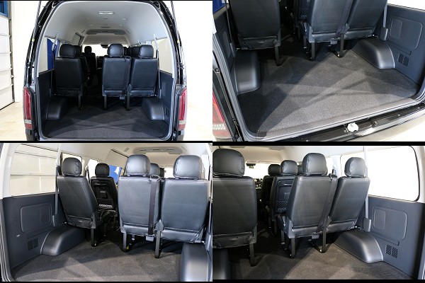 １０人乗車でも荷物がタップリ積めるこの広さ！