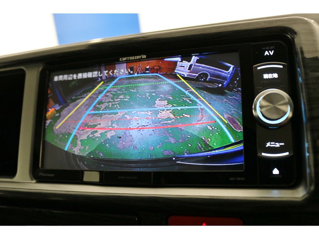 バックカメラナビ出力加工もされておりますので駐車も安心ですね♪