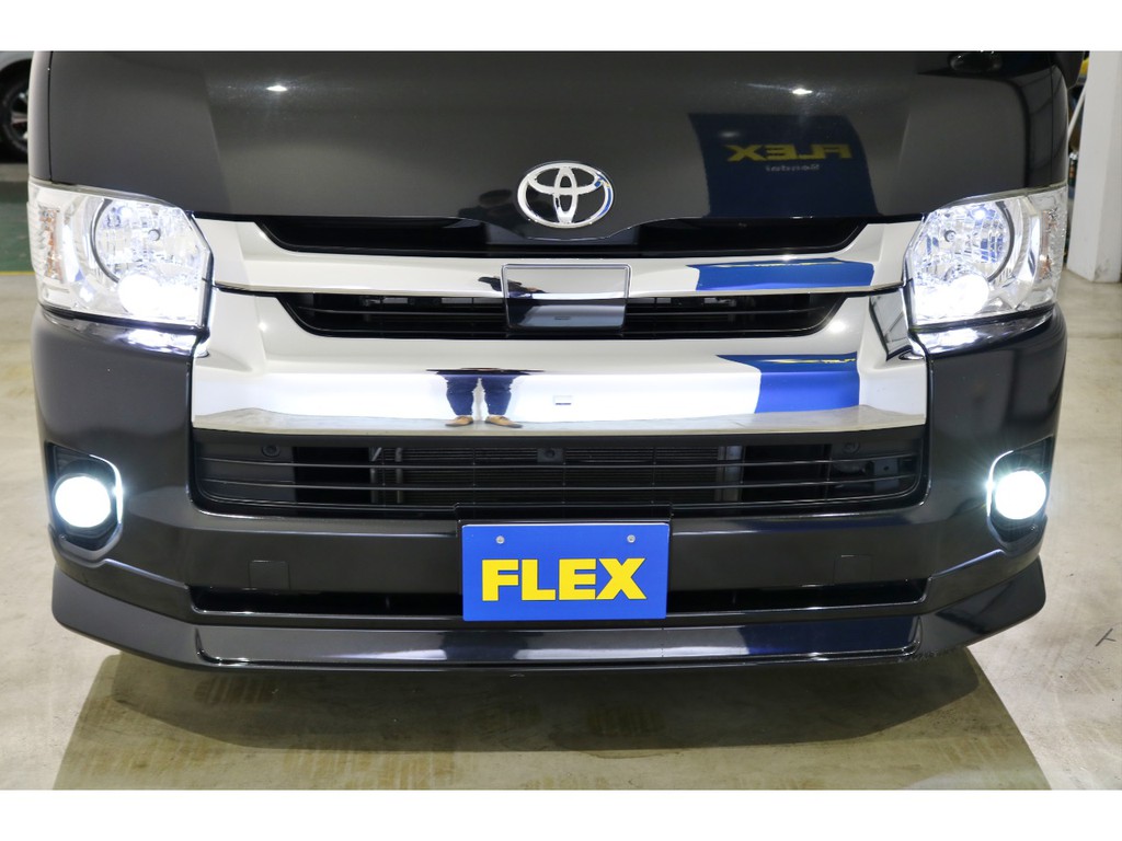 TSS、LEDヘッドライト！フレックスオリジナルフロントスポイラーにLEDフルセット【ルーム、ナンバー、フォグ、ポジション】で明るくします！