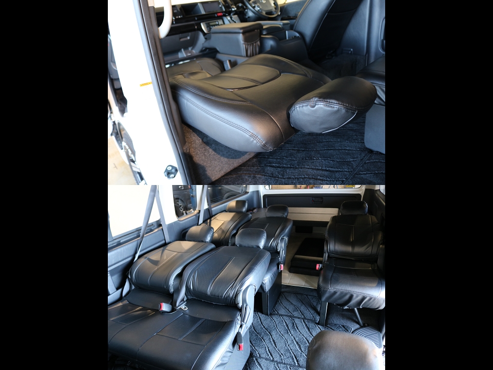 嬉しい全席リクライニング加工済で快適さアップ！